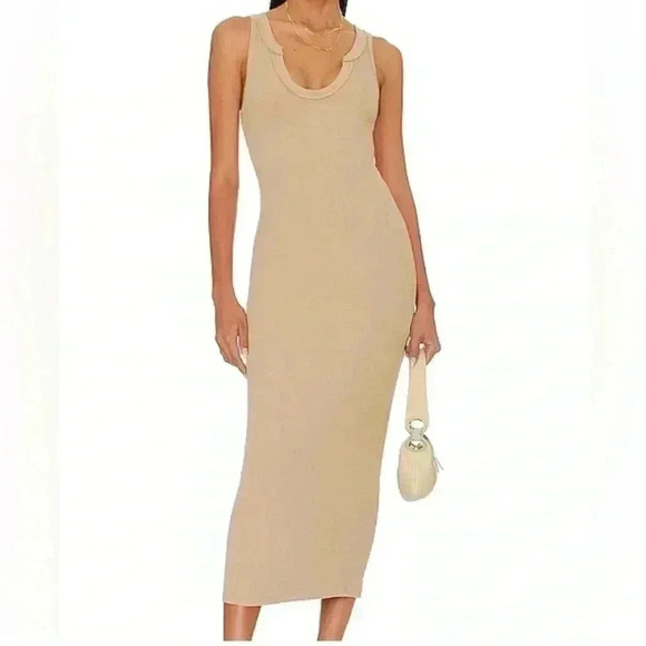 REVOLVE Dresses & Skirts - LNA Ribbed Midi Dress